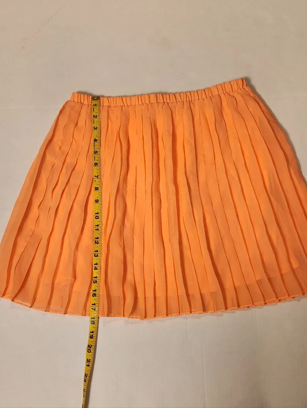 Urban Outfitters Sparkle & Fade Bright Neon Orange Mini Skirt Large L EUC